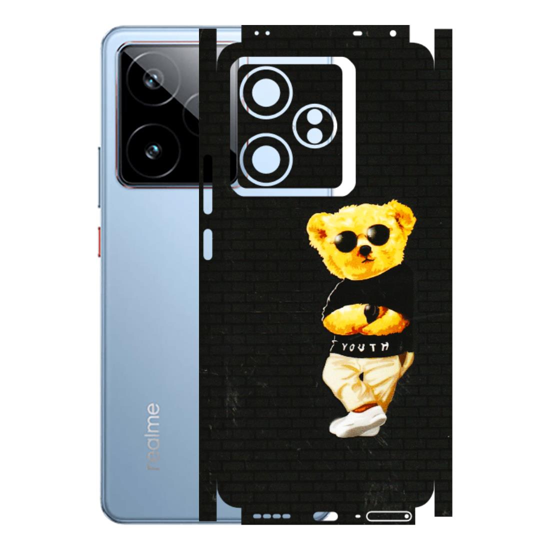 Realme Phone Skins (All Models) - Classy Teddy Bear - 3D Embossed Finish (L-116) Realme GT7 5G