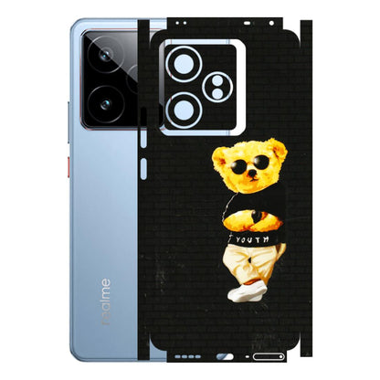Realme Phone Skins (All Models) - Classy Teddy Bear - 3D Embossed Finish (L-116) Realme GT7 5G