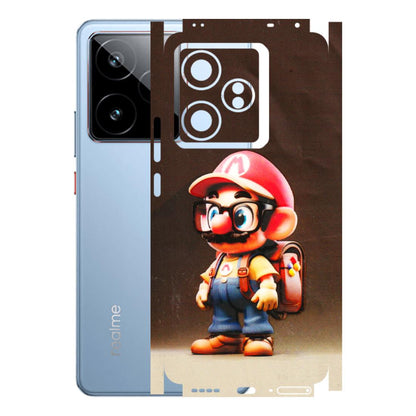 Realme Phone Skins (All Models) - Little Mario - 3D Embossed Finish (L-119) Realme GT7 5G