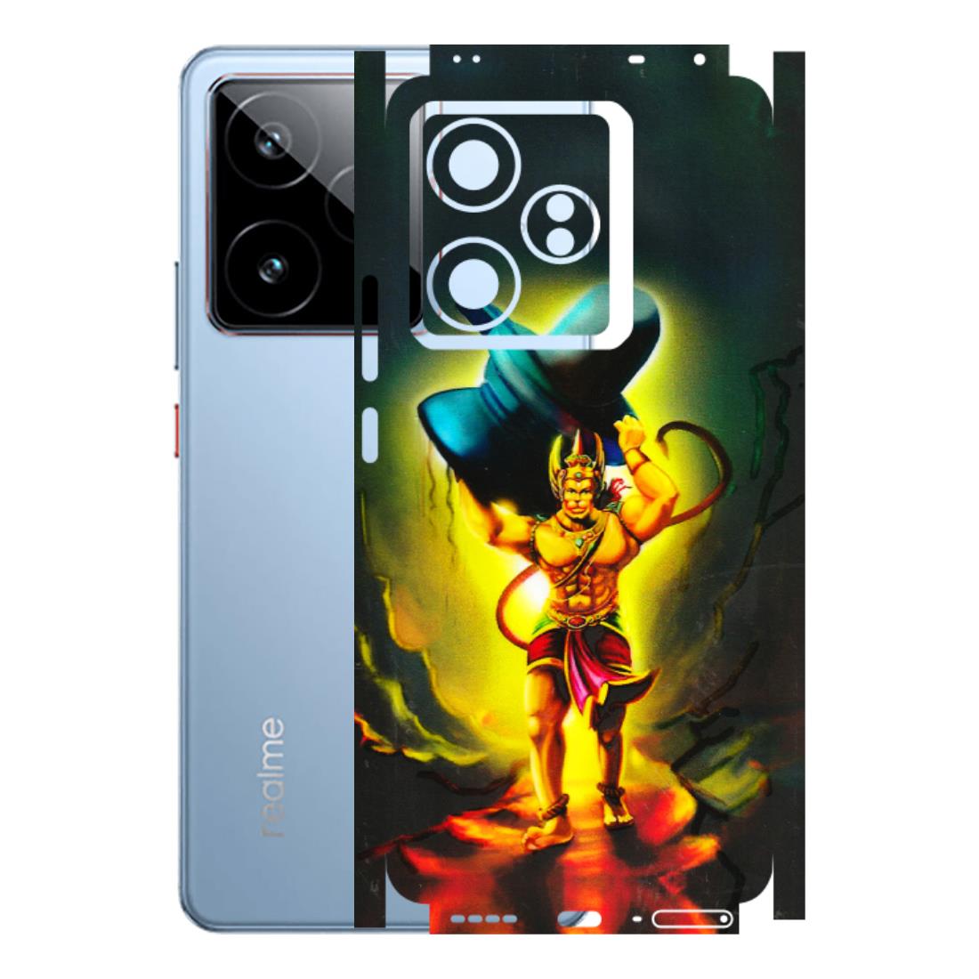 Realme Phone Skins (All Models) - Hanuman Ji - 3D Embossed Finish (L-128) Realme GT7 5G