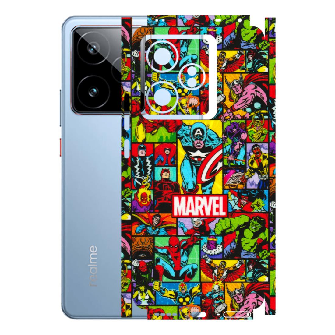 Realme Phone Skins (All Models) - MARVELOUS Comic Characters - 3D Embossed Finish (L-129) Realme GT7 5G