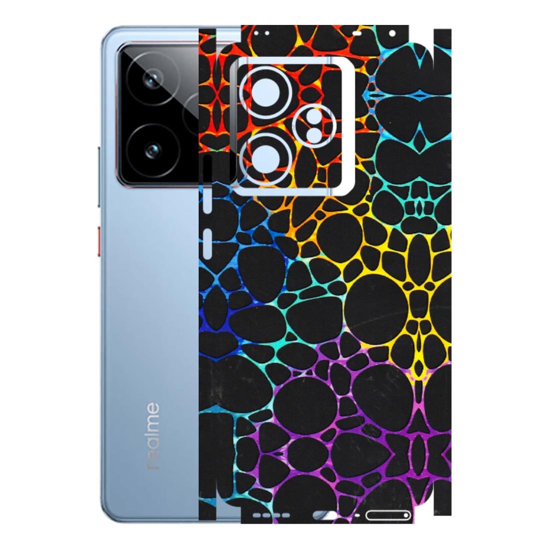 Realme Phone Skins (All Models) - Abstract Art MultiColour - 3D Embossed Finish (L-133) Realme GT7 5G