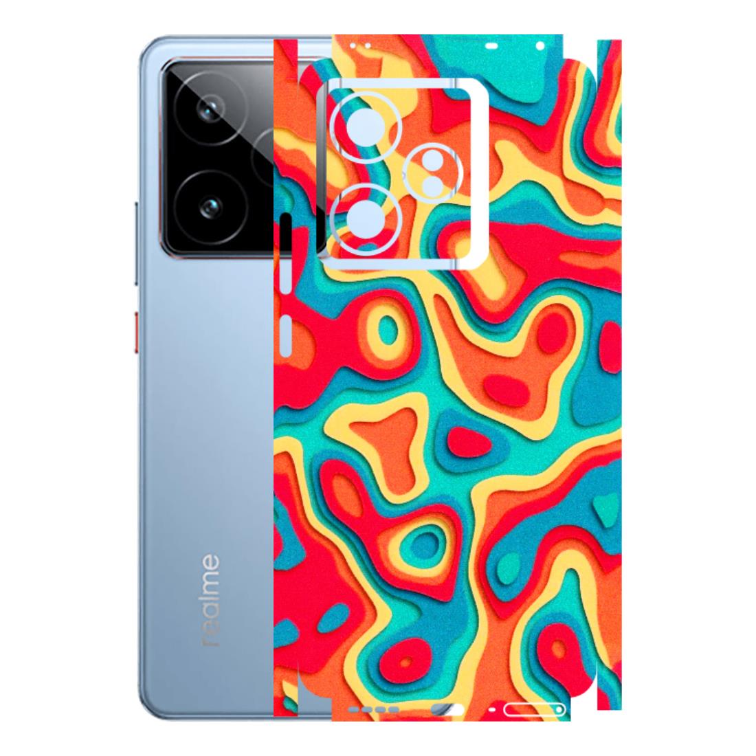 Realme Phone Skins (All Models) - Abstract Swirl - 3D Embossed Finish (L-150) Realme GT7 5G