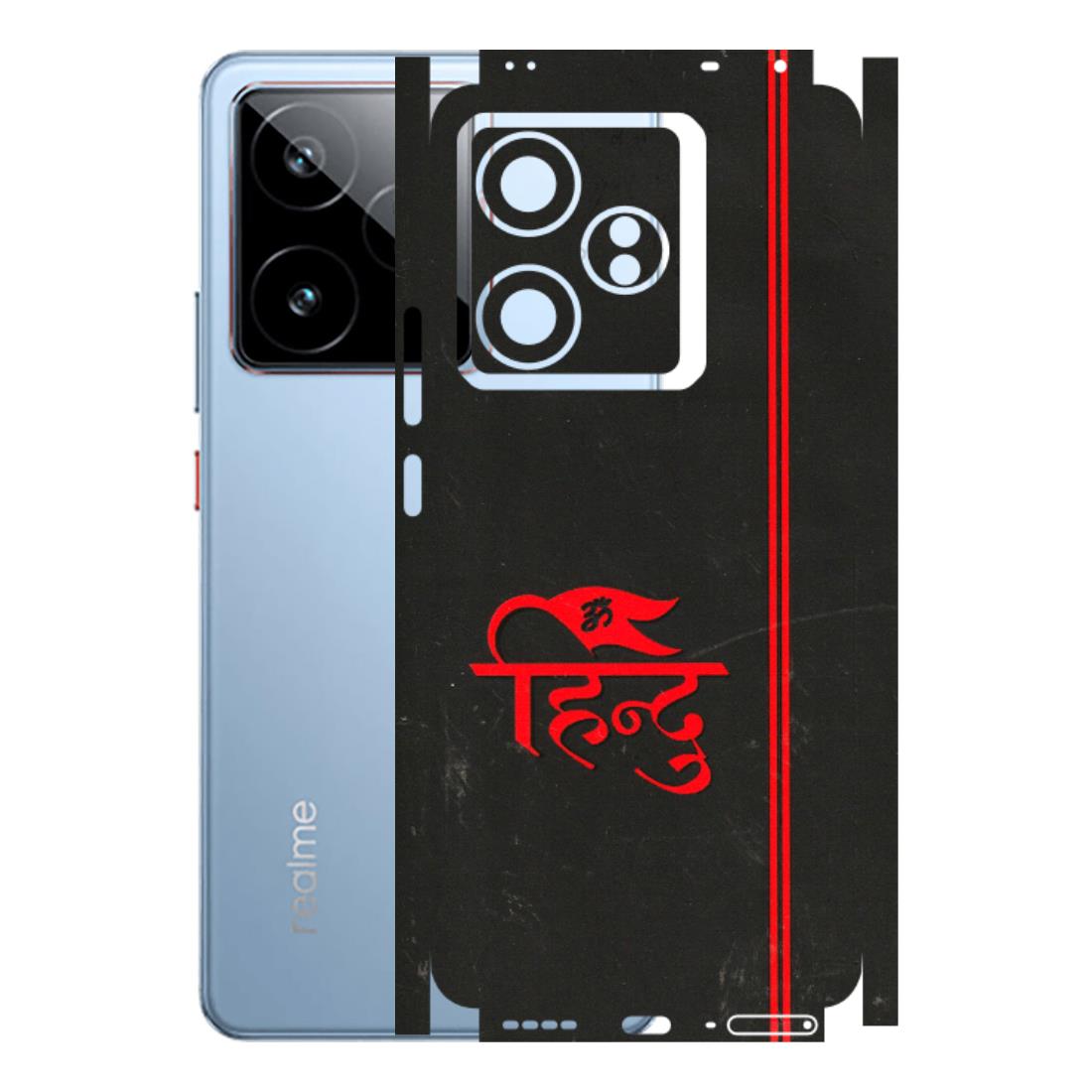 Realme Phone Skins (All Models) - Hindu Black - 3D Embossed Finish (L-153) Realme GT7 5G