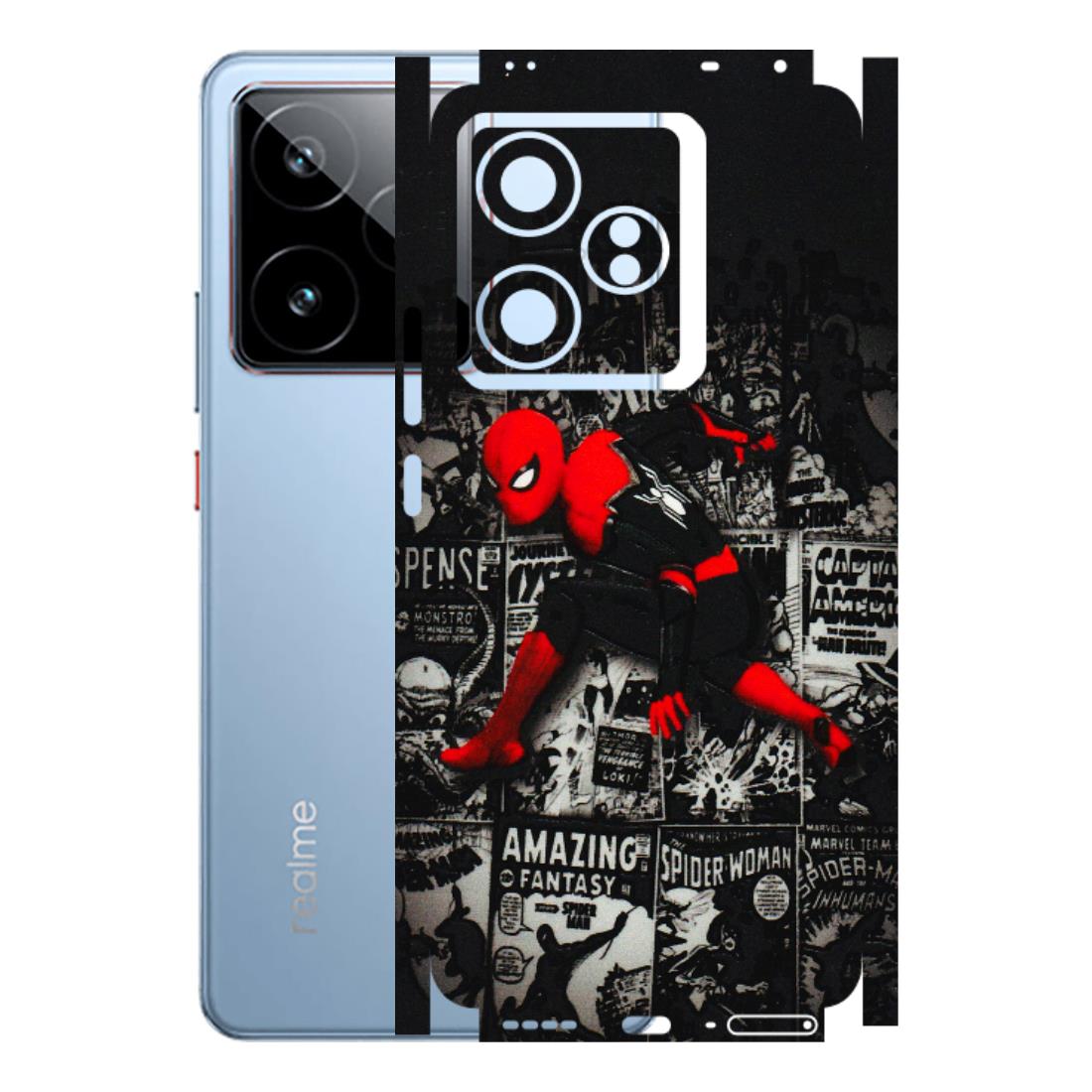 Realme Phone Skins (All Models) - SpiderMan New - 3D Embossed Finish (L-162) Realme GT7 5G