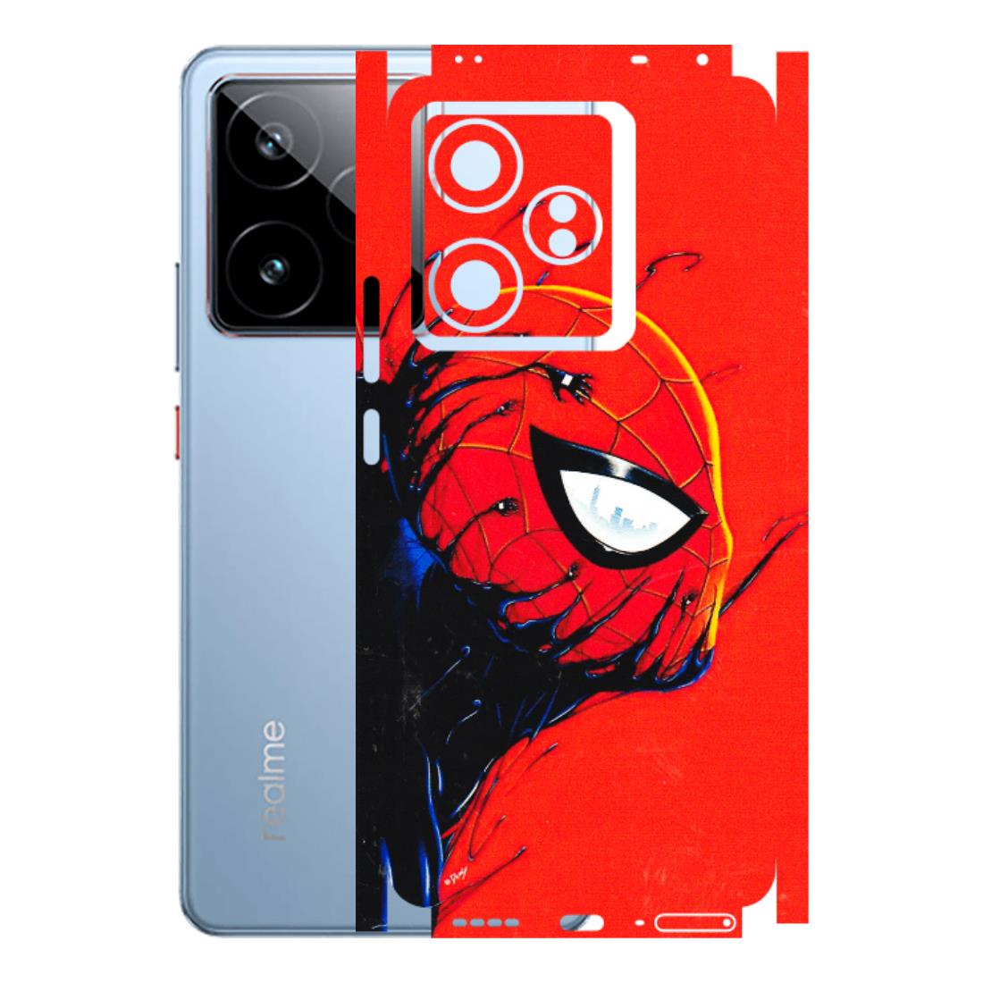 Realme Phone Skins (All Models) - Spiderman Face Venom - 3D Embossed Finish (L-165) Realme GT7 5G