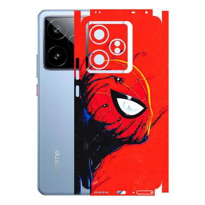 Realme Phone Skins (All Models) - Spiderman Face Venom - 3D Embossed Finish (L-165) Realme GT7 5G