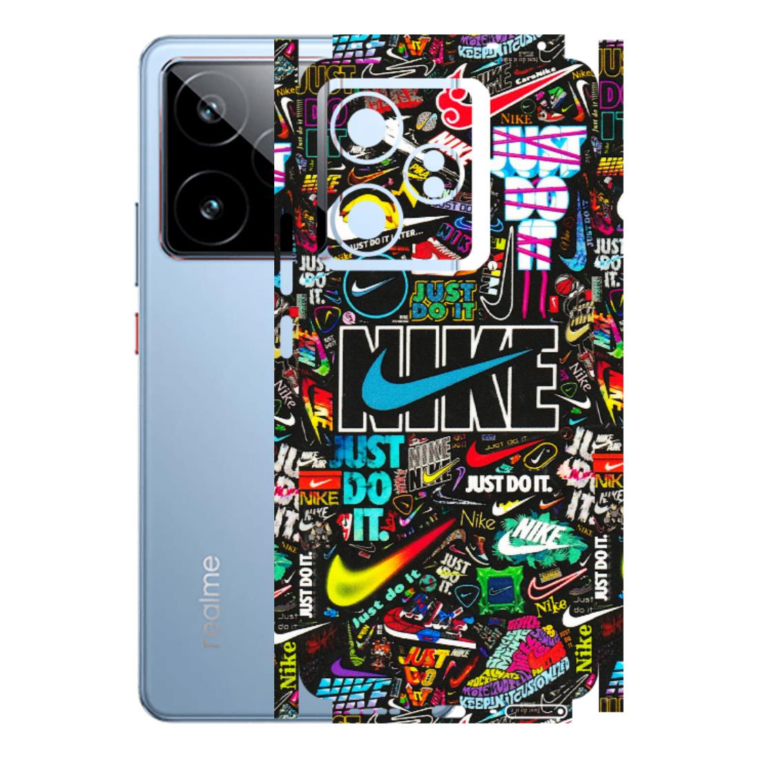 Realme Phone Skins (All Models) - Just Do It Doodles - 3D Embossed Finish (L-166) Realme GT7 5G