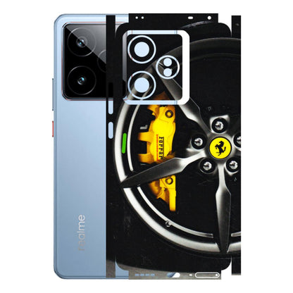Realme Phone Skins (All Models) - Ferrari Wheel Alloy - 3D Embossed Finish (L-173) Realme GT7 5G