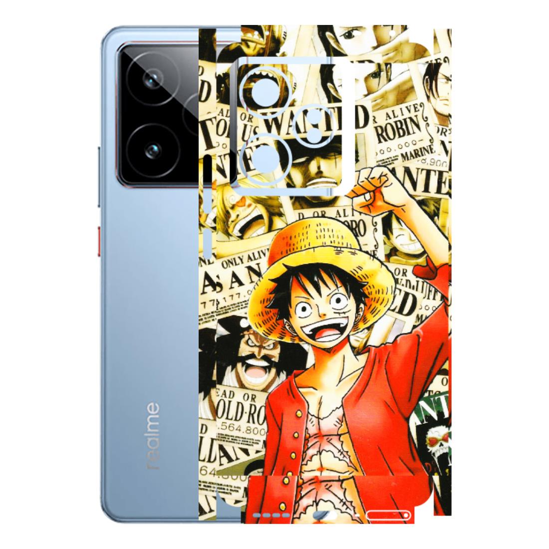 Realme Phone Skins (All Models) - Luffy Anime - 3D Embossed Finish (L-177) Realme GT7 5G