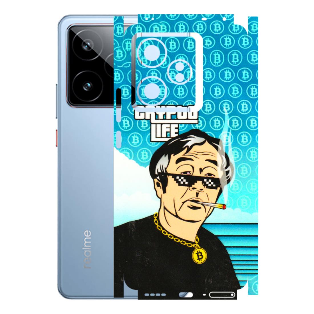 Realme Phone Skins (All Models) - Crypto Thug Life - 3D Embossed Finish (L-179) Realme GT7 5G