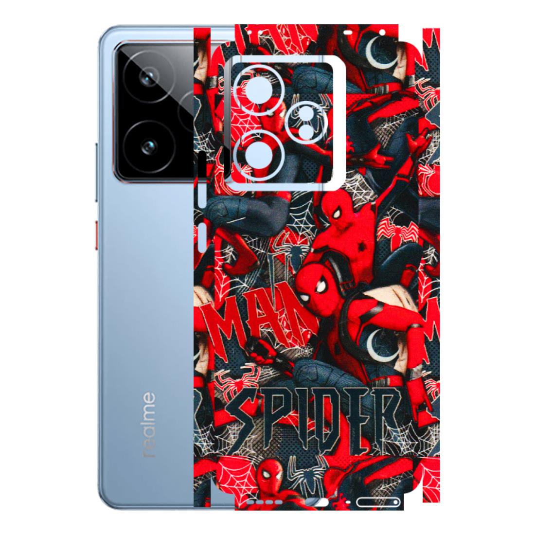 Realme Phone Skins (All Models) - SpiderMan Cool - 3D Embossed Finish (L-188) Realme GT7 5G