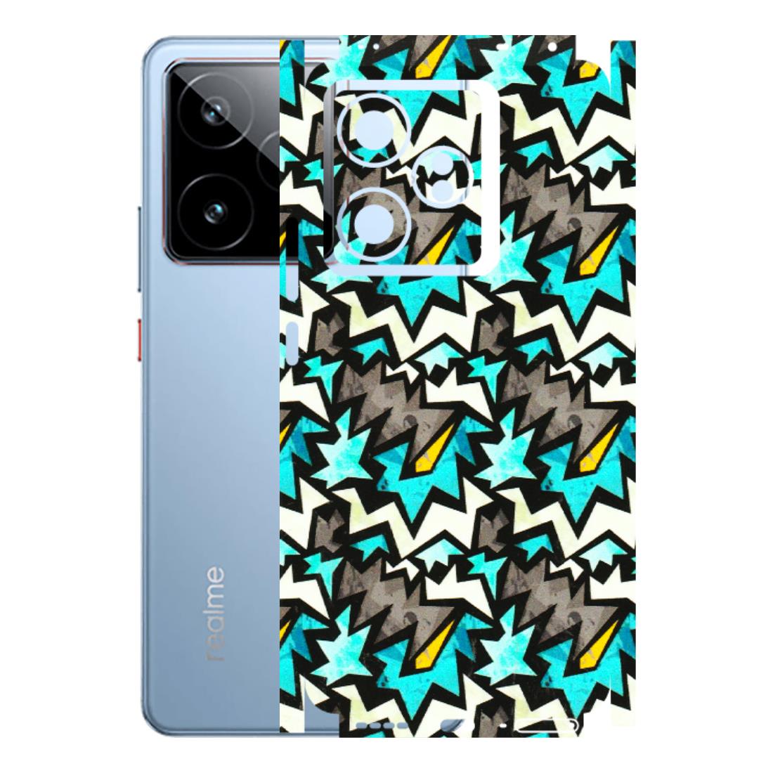 Realme Phone Skins (All Models) - Funky Zig Zag - 3D Embossed Finish (L-223) Realme GT7 5G