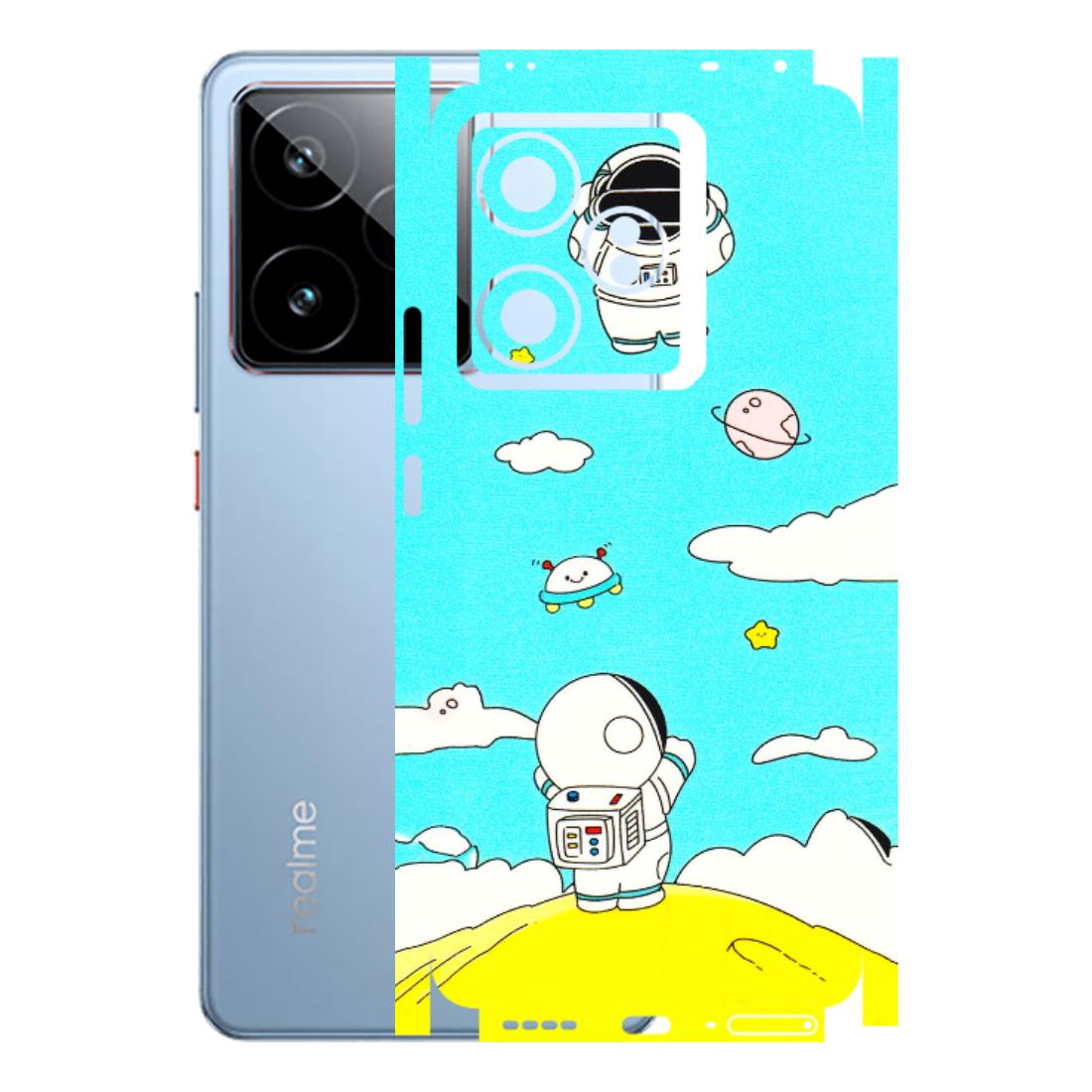Realme Phone Skins (All Models) - Blue Skies Astro Float - 3D Embossed Finish (L-230) Realme GT7 5G