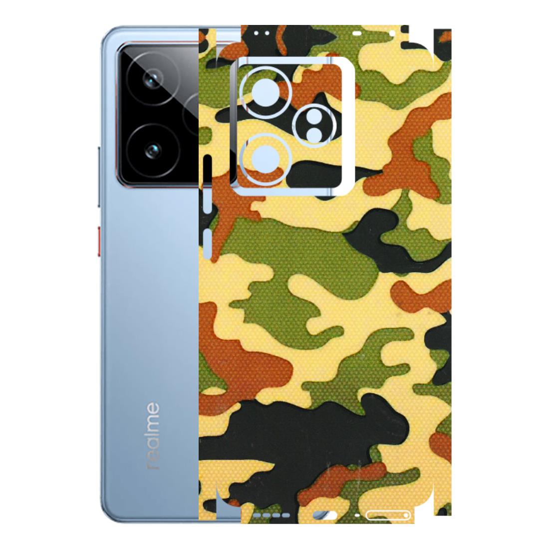Realme Phone Skins (All Models) - Indian Military - 3D Embossed Finish (L-234) Realme GT7 5G