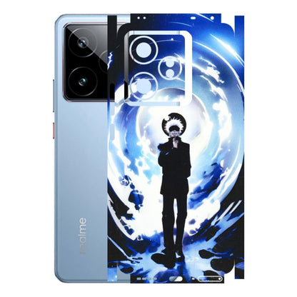 Realme Phone Skins (All Models) - Satoru Gojo Dark Blue - 3D Embossed Finish (L-235) Realme GT7 5G