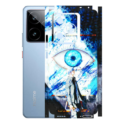 Realme Phone Skins (All Models) - Gojo Satoru evil eye - 3D Embossed Finish (L-239) Realme GT7 5G