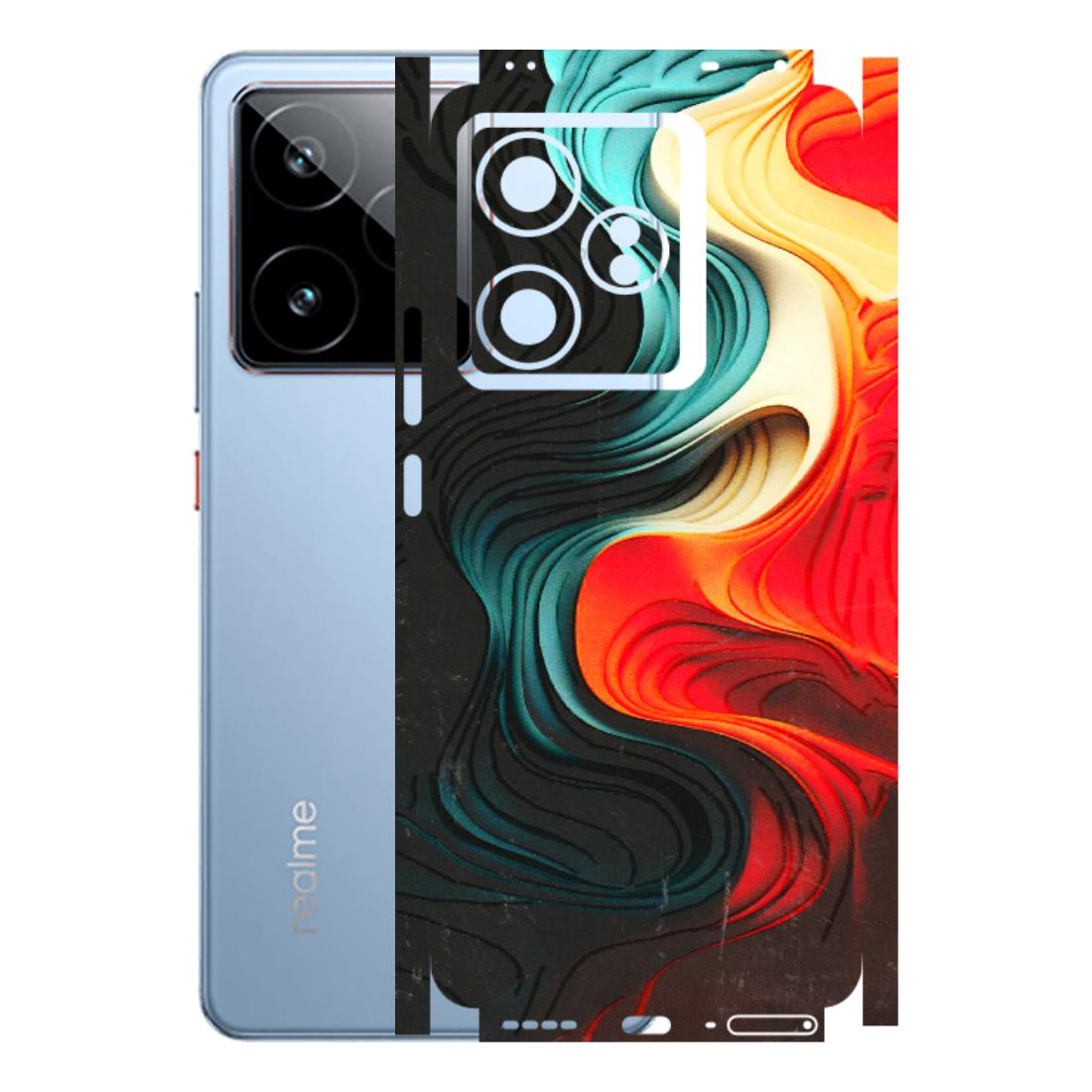 Realme Phone Skins (All Models) - The Silky Swirl - 3D Embossed Finish (L-240) Realme GT7 5G