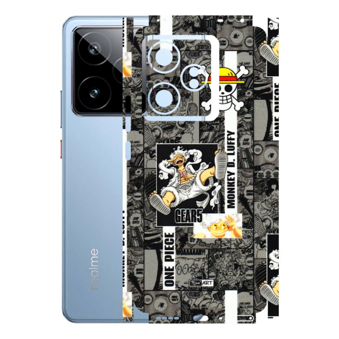 Realme Phone Skins (All Models) - Cuffy Anime MonkeyCamic - 3D Embossed Finish (L-242) Realme GT7 5G