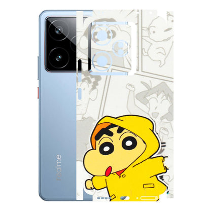 Realme Phone Skins (All Models) - Yellow Shinchan Comic - 3D Embossed Finish (L-246) Realme GT7 5G