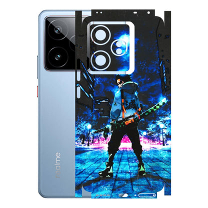 Realme Phone Skins (All Models) - Demon Slayer Sword - 3D Embossed Finish (L-247) Realme GT7 5G
