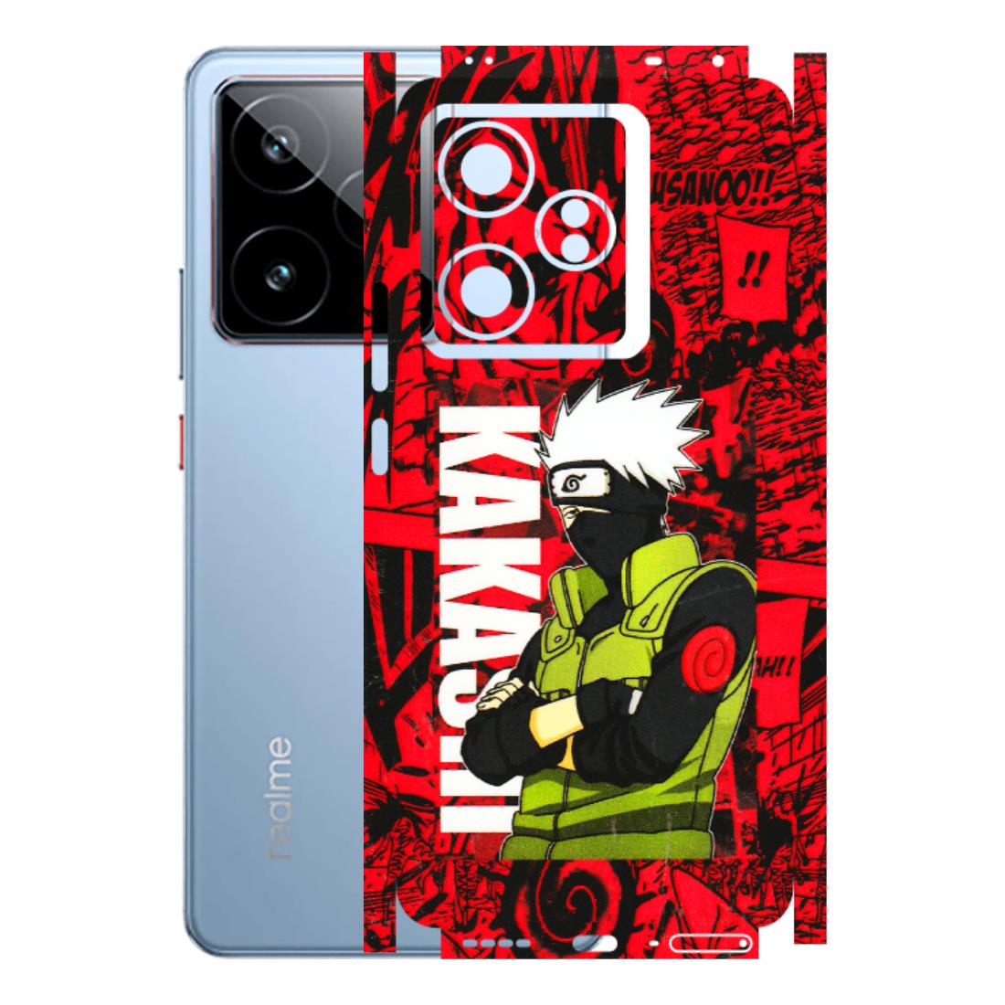 Realme Phone Skins (All Models) - Kakashi Red Anime - 3D Embossed Finish (L-251) Realme GT7 5G