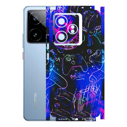 Realme Phone Skins (All Models) - Gamers Paradise - 3D Embossed Finish (L-258) Realme GT7 5G