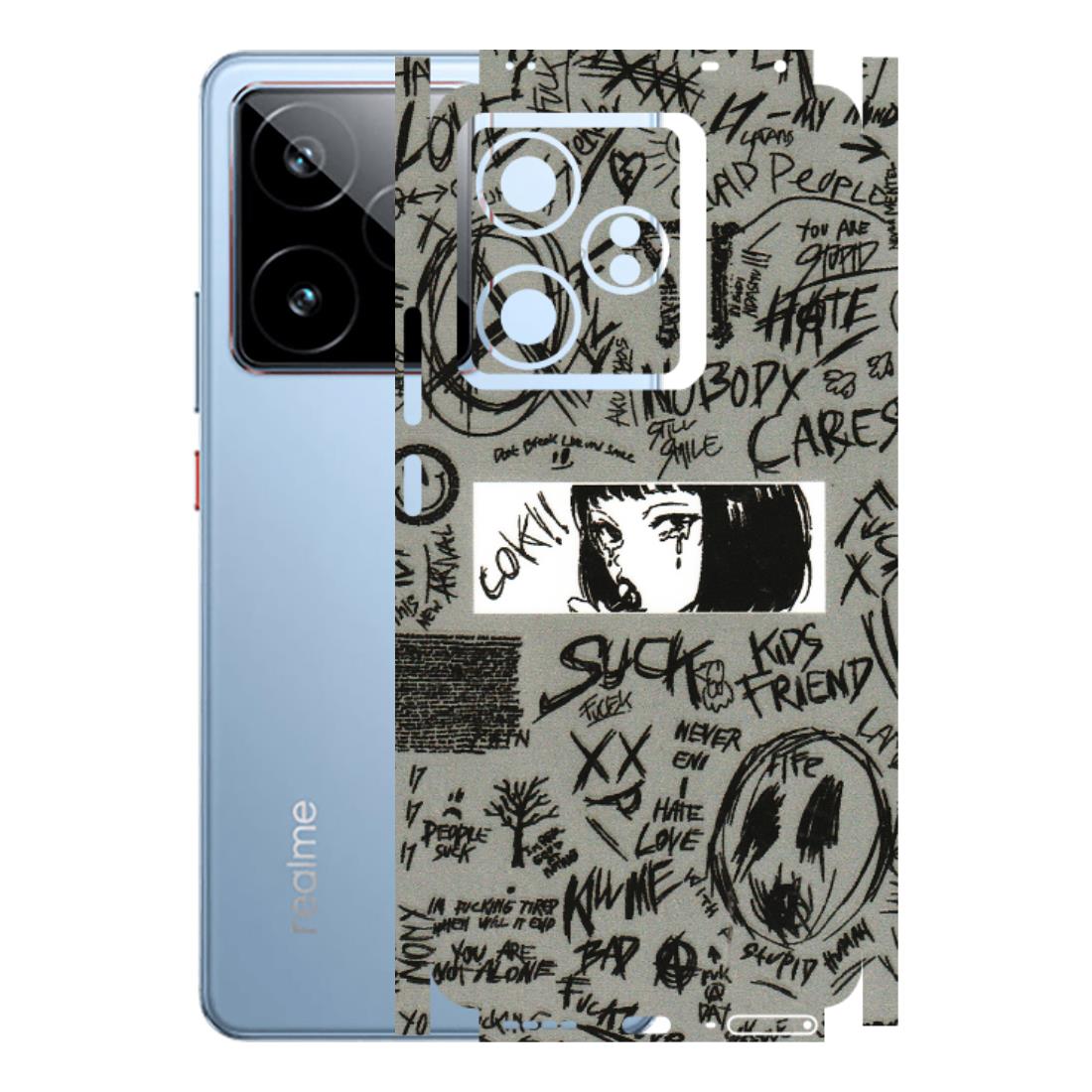 Realme Phone Skins (All Models) - Never Have Love Anime - 3D Embossed Finish (L-260) Realme GT7 5G