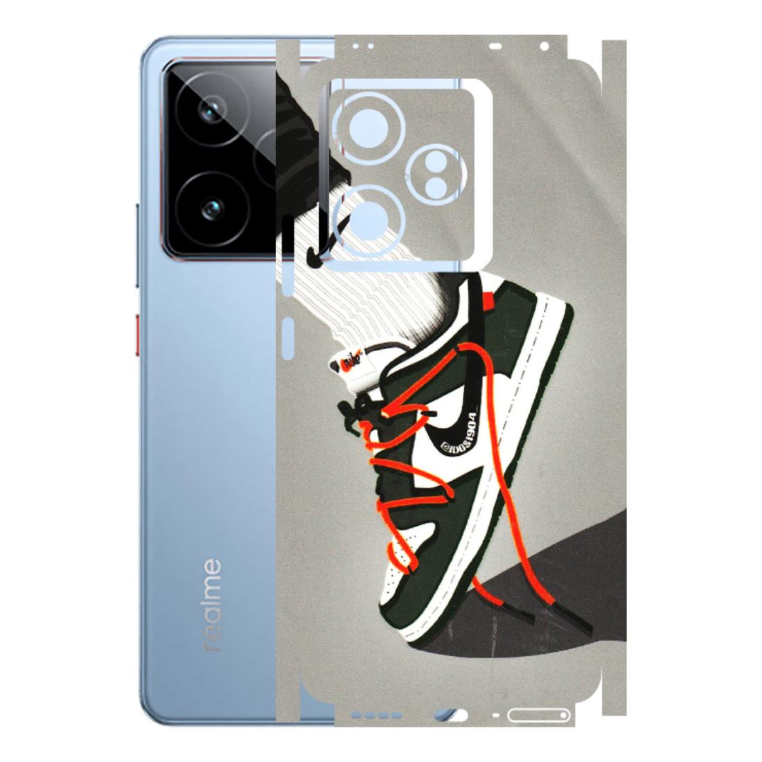 Realme Phone Skins (All Models) - New Grey Sneaker - 3D Embossed Finish (L-261) Realme GT7 5G
