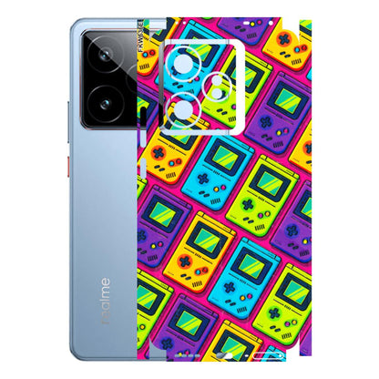 Realme Phone Skins (All Models) - Gameboy Colourful - 3D Embossed Finish (L-266) Realme GT7 5G