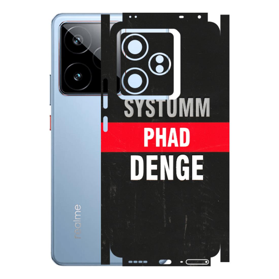 Realme Phone Skins (All Models) - Systumm Phad Denge - 3D Embossed Finish (L-278) Realme GT7 5G