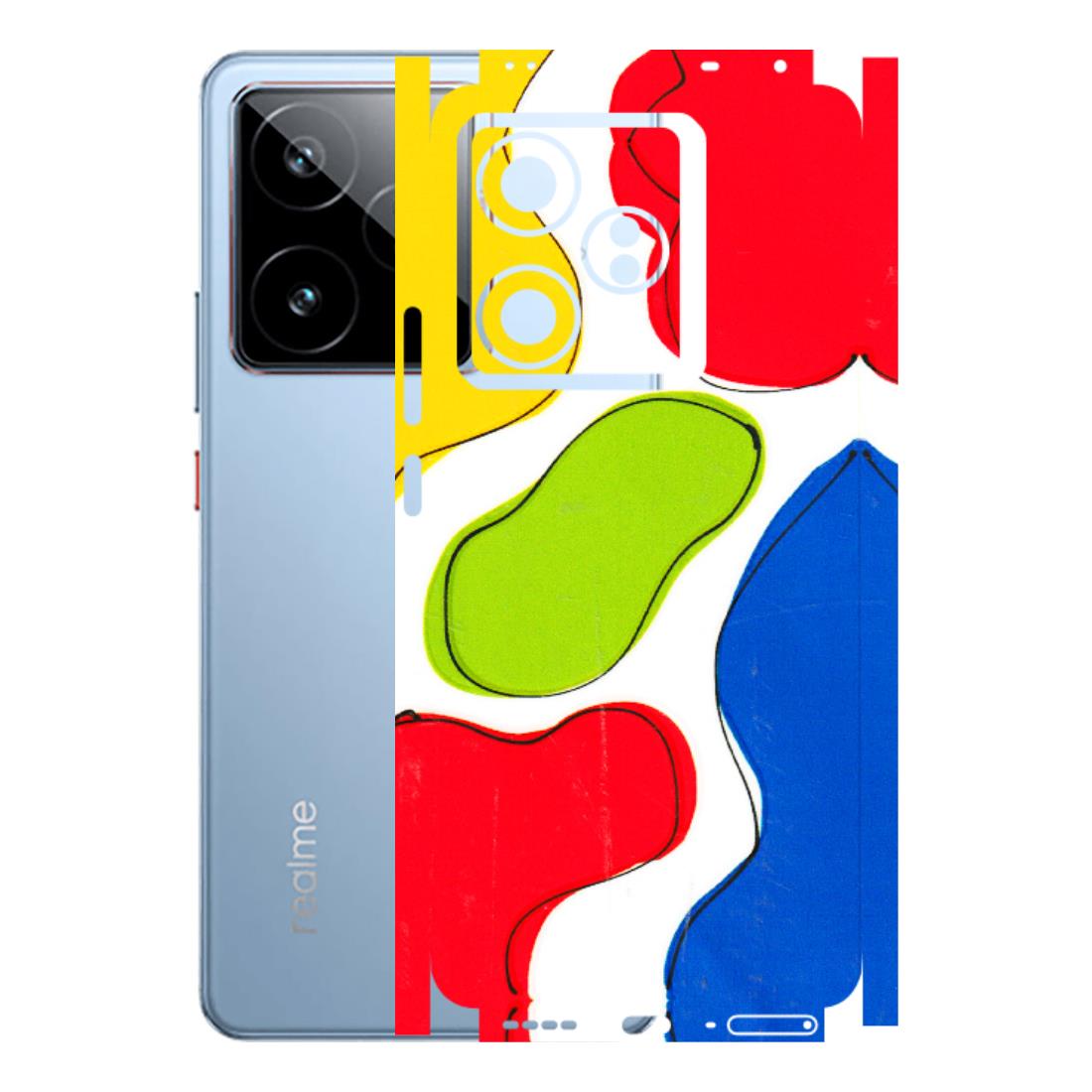Realme Phone Skins (All Models) - RGB Colour Paint - 3D Embossed Finish (L-284) Realme GT7 5G