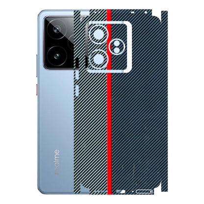 Realme Phone Skins (All Models) - Blue Sober Lines - 3D Embossed Finish (L-305) Realme GT7 5G