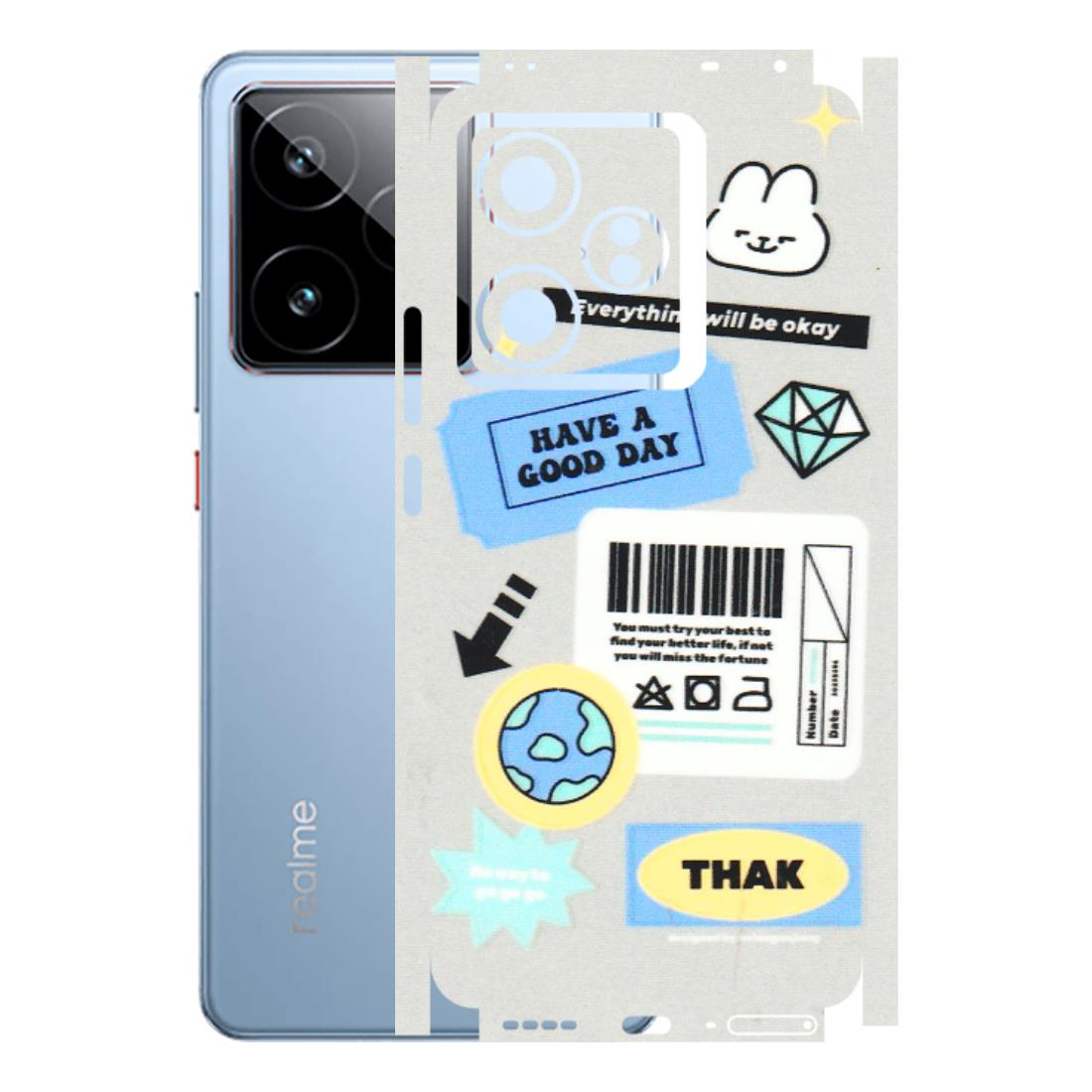 Realme Phone Skins (All Models) - Will Be Okay Design - 3D Embossed Finish (L-316) Realme GT7 5G