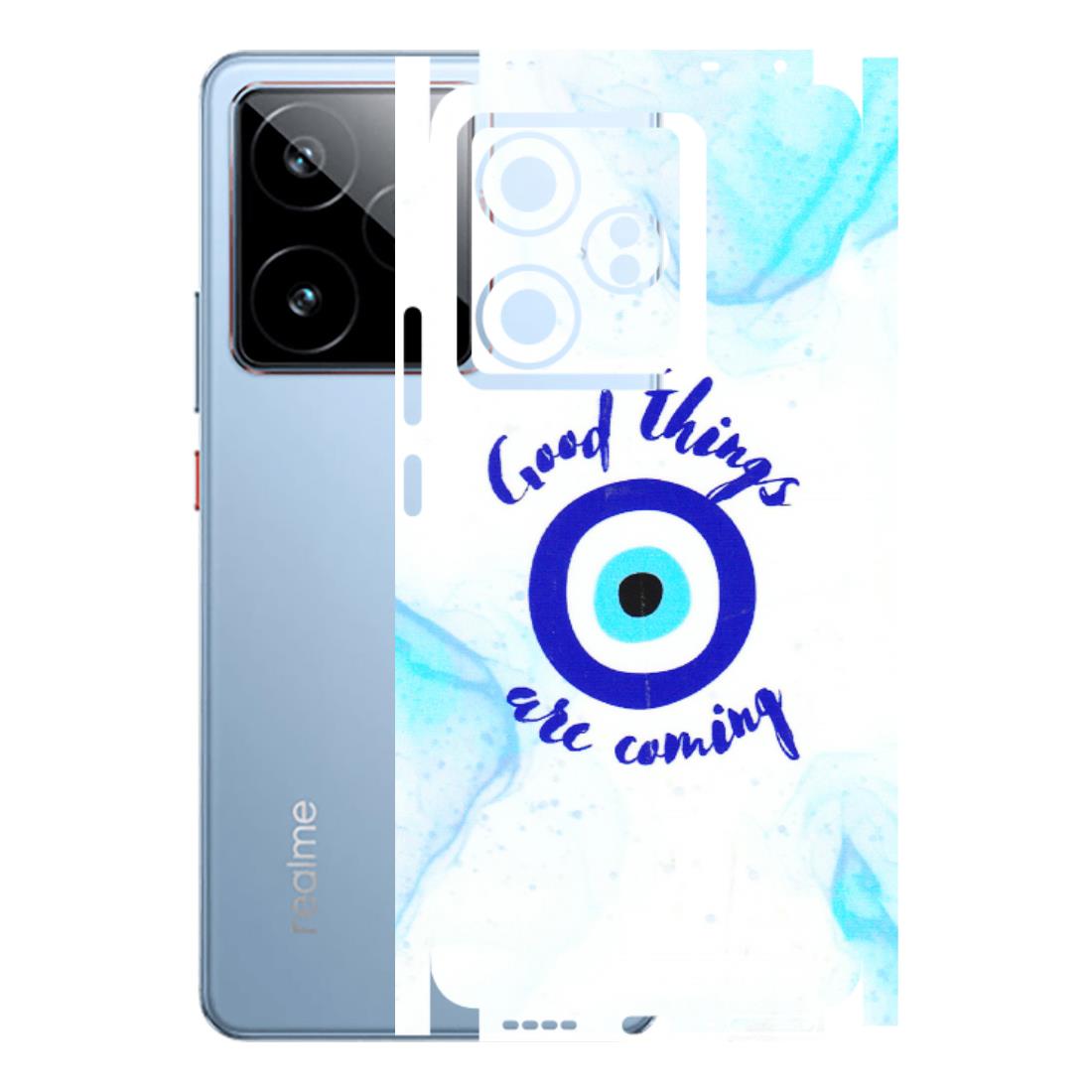 Realme Phone Skins (All Models) - Evil Eye Good Things Are Coming - 3D Embossed Finish (L-322) Realme GT7 5G