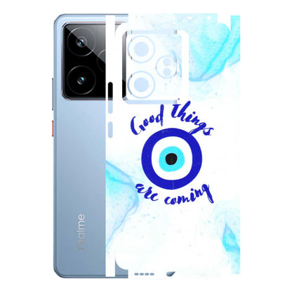 Realme Phone Skins (All Models) - Evil Eye Good Things Are Coming - 3D Embossed Finish (L-322) Realme GT7 5G