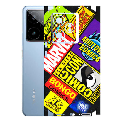 Realme Phone Skins (All Models) - Bongo Comic Con - 3D Embossed Finish (L-325) Realme GT7 5G