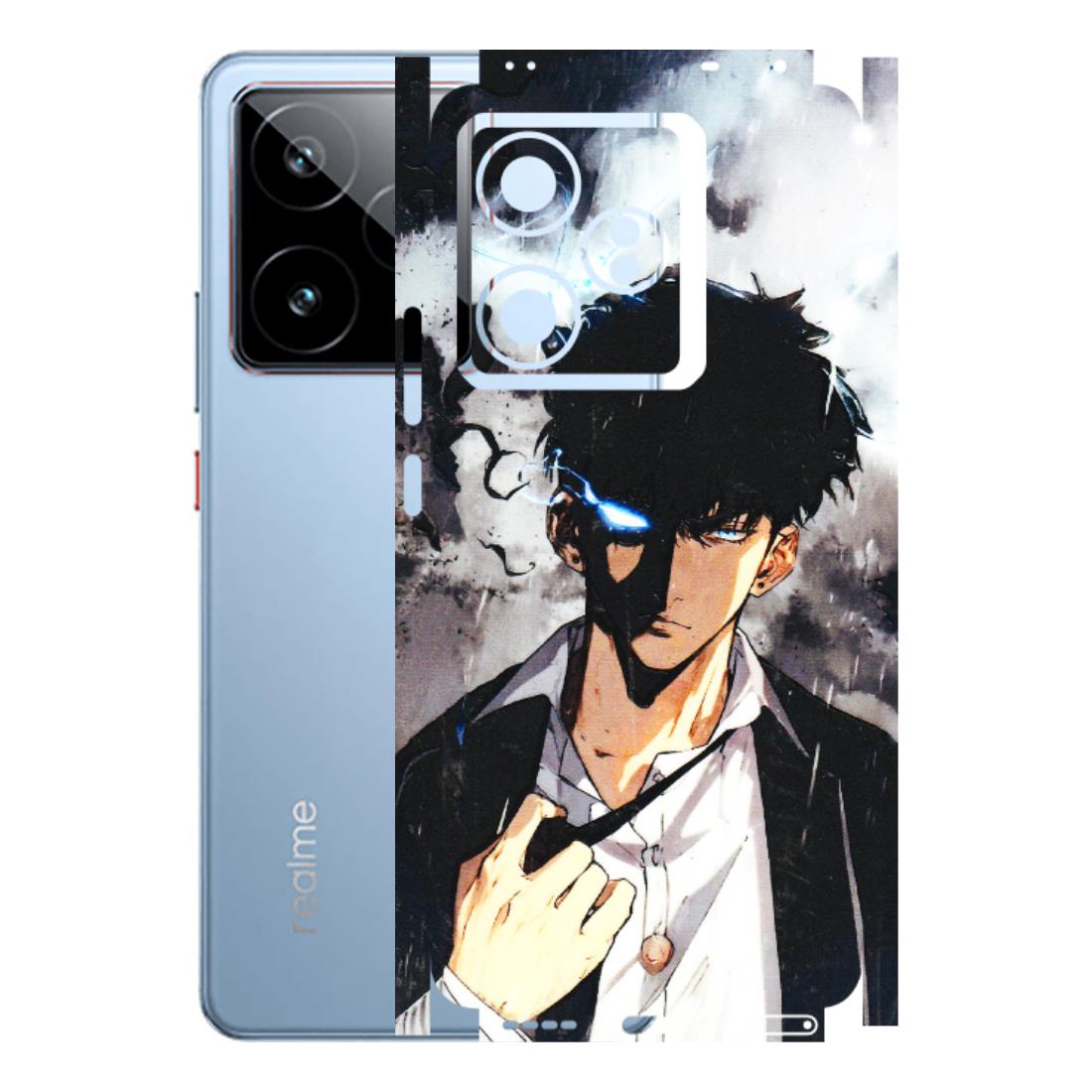 Realme Phone Skins (All Models) - Sung Jinwoo Manhwa Anime - 3D Embossed Finish (L-328) Realme GT7 5G