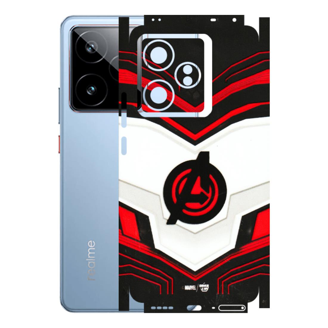 Realme Phone Skins (All Models) - Avengers Logo - 3D Embossed Finish (L-55) Realme GT7 5G