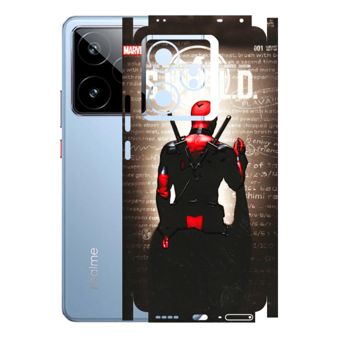 Realme Phone Skins (All Models) - Deadpool - 3D Embossed Finish (L-56) Realme GT7 5G