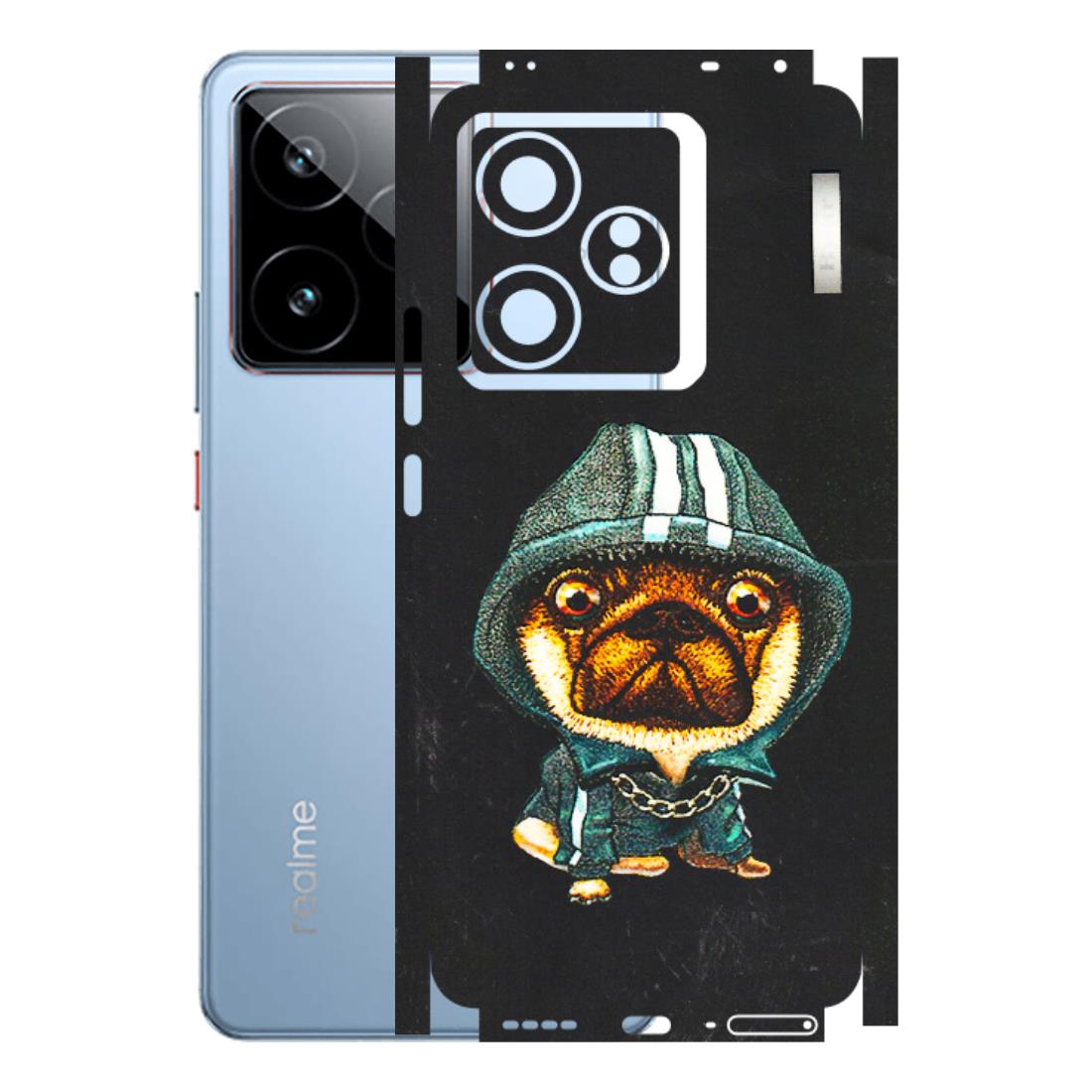 Realme Phone Skins (All Models) - Puppy N Hoodie - 3D Embossed Finish (L-90) Realme GT7 5G