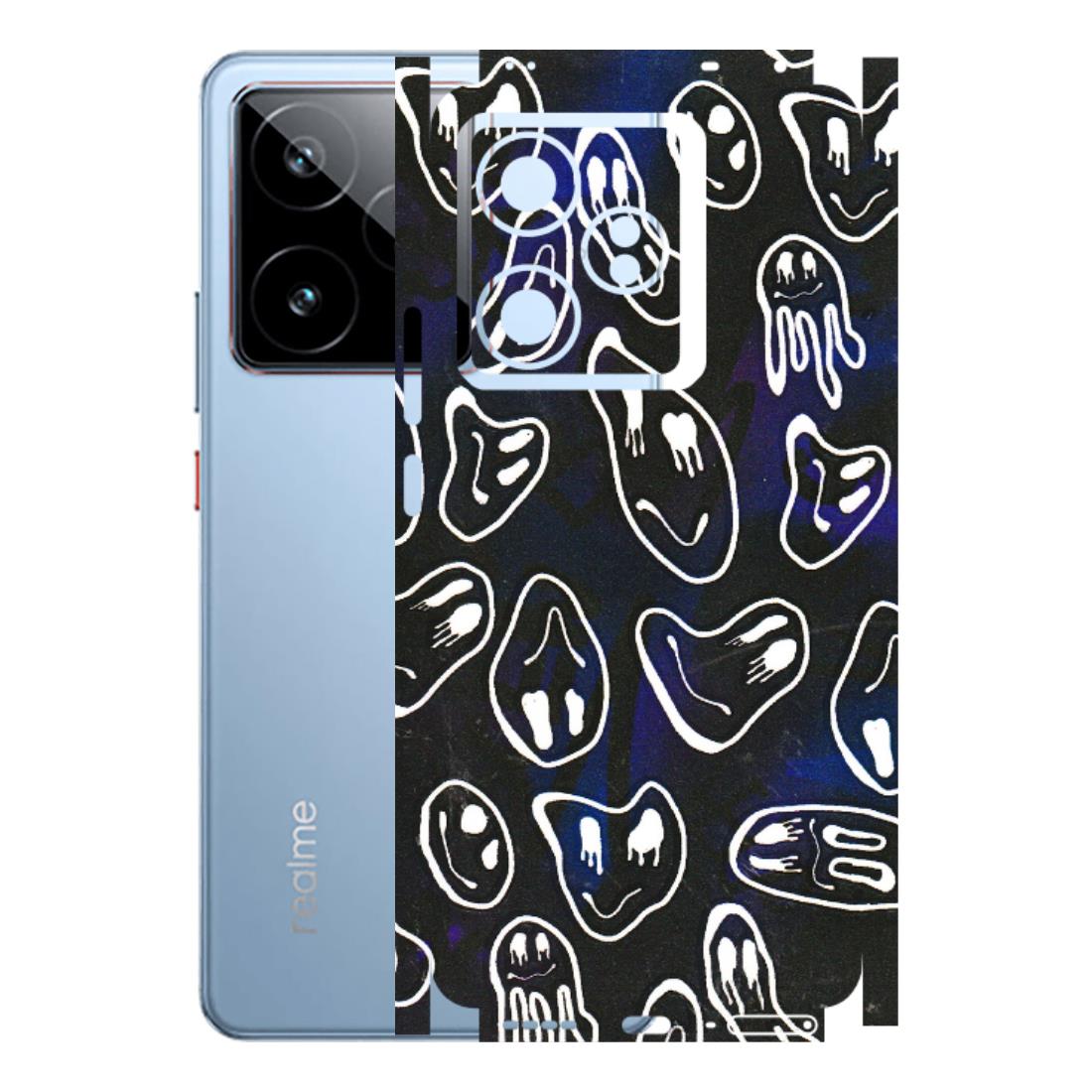 Realme Phone Skins (All Models) - Distorted Smileys - 3D Embossed Finish (L-92) Realme GT7 5G