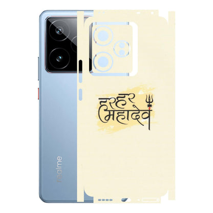 Realme Phone Skins (All Models) - Har Har Mahadev - Matte Finish (M-10) Realme GT7 5G