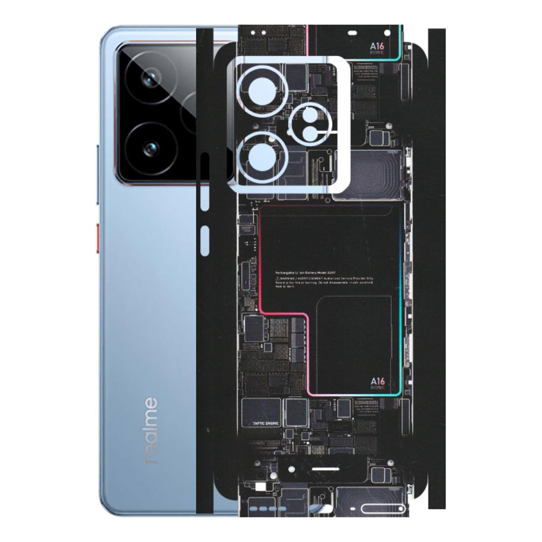 Realme Phone Skins (All Models) - Motherboard Circuit Layout - Matte Finish (M-117) Realme GT7 5G