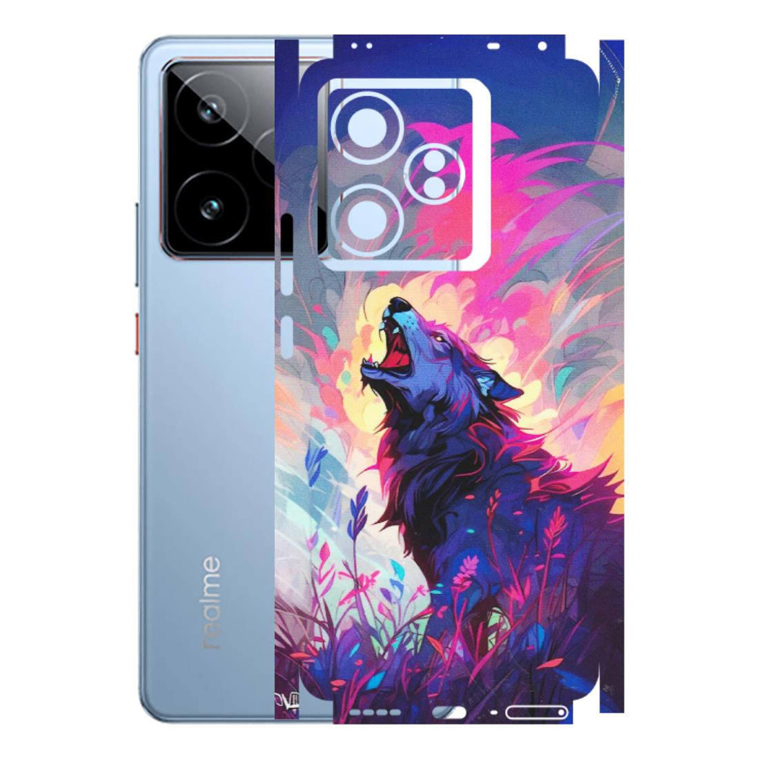 Realme Phone Skins (All Models) - New Wild Wolf Abstract - Matte Finish (M-125) Realme GT7 5G