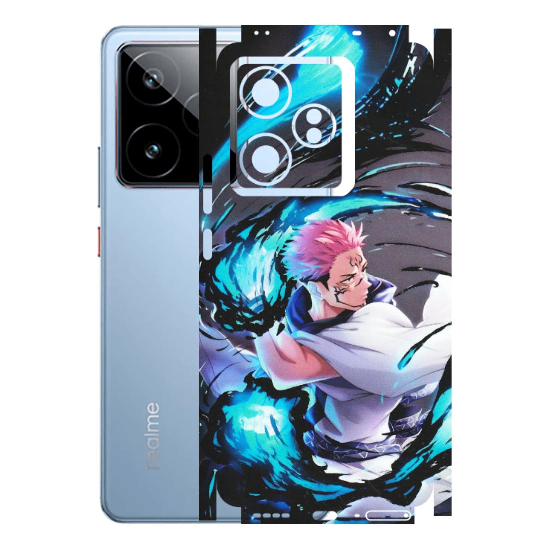Realme Phone Skins (All Models) - New Jujutsu Kaisen Grey Blue Anime - Matte Finish (M-127) Realme GT7 5G