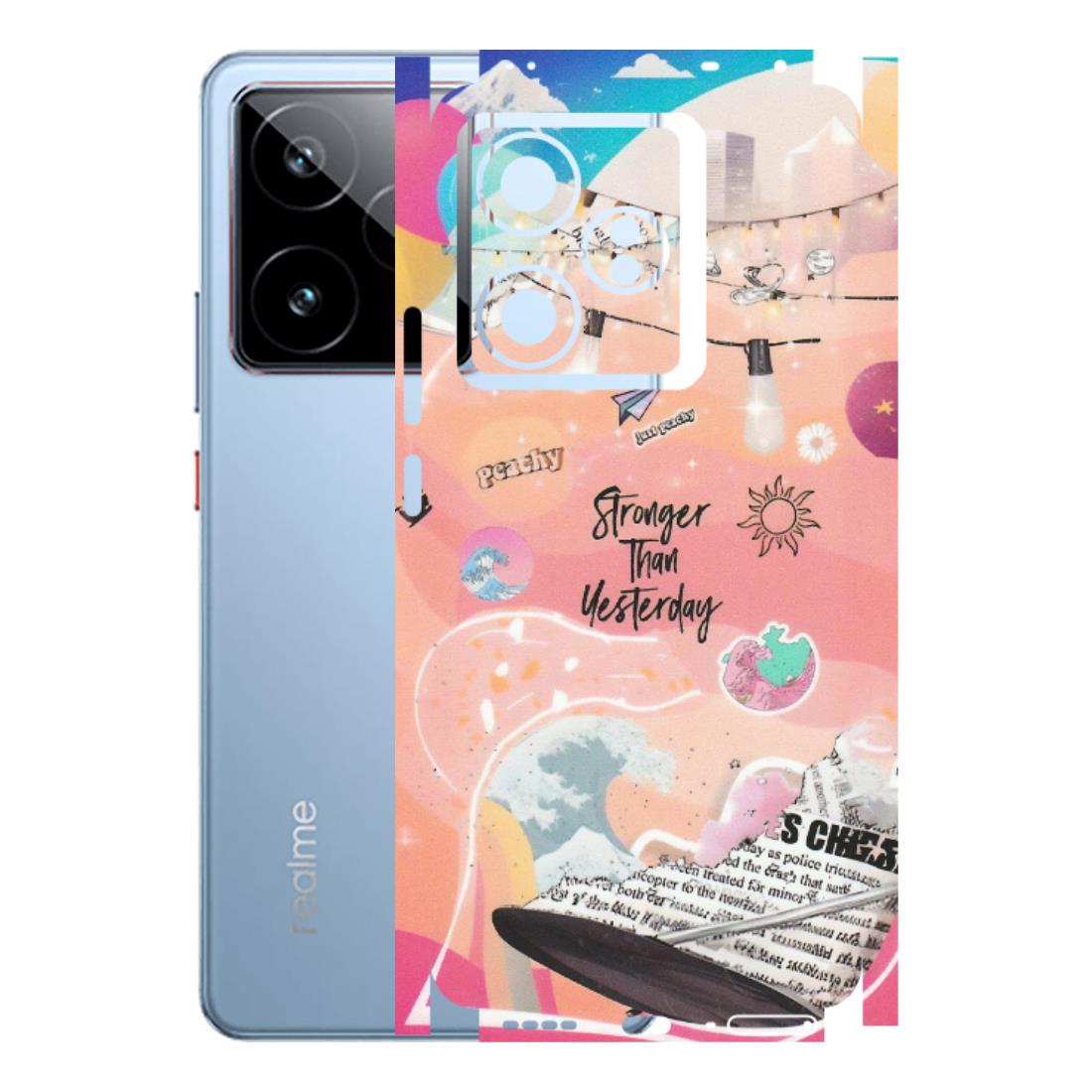Realme Phone Skins (All Models) - Stronger Then Yesterday - Matte Finish (M-128) Realme GT7 5G