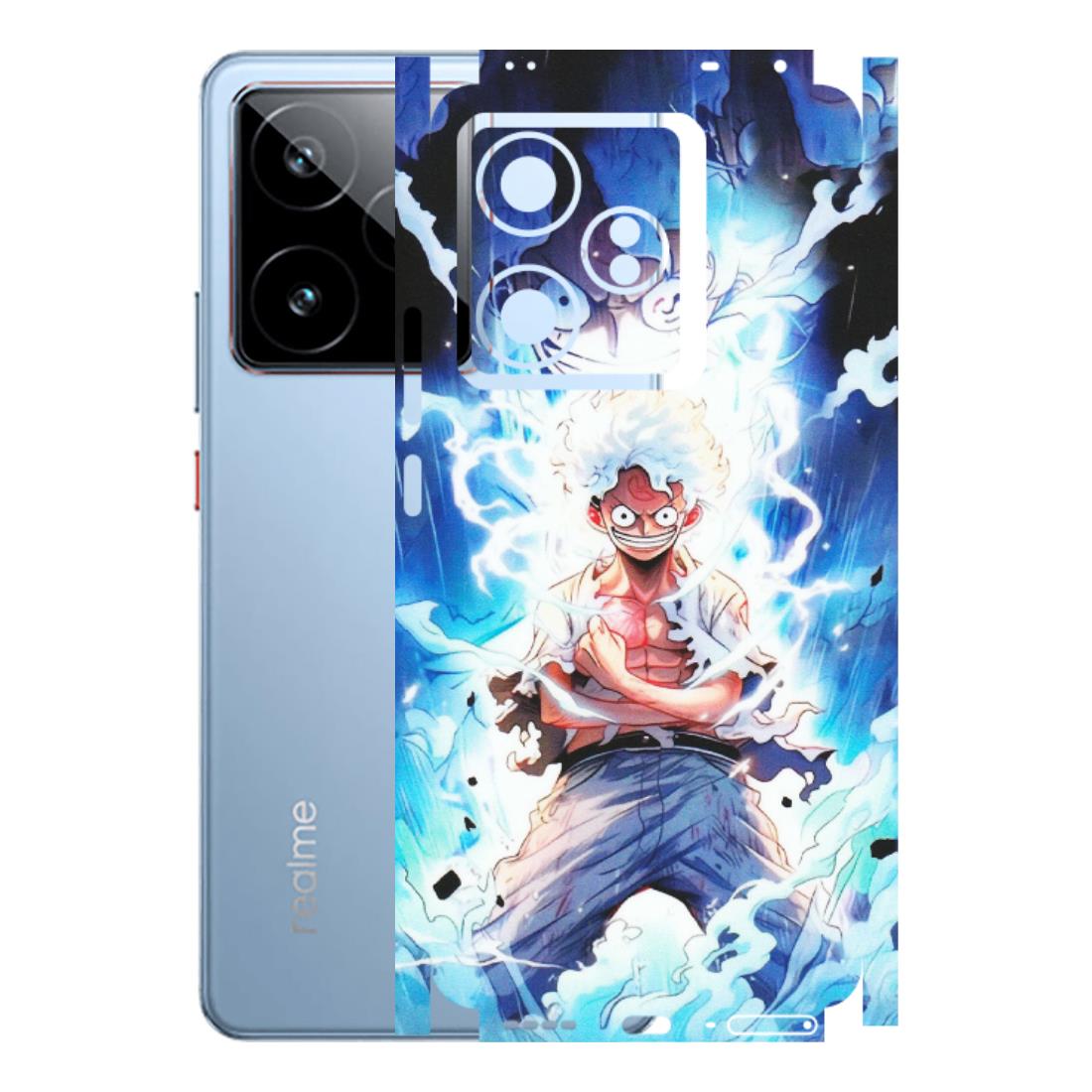 Realme Phone Skins (All Models) - Blue Thunder Luffy Anime - Matte Finish (M-132) Realme GT7 5G