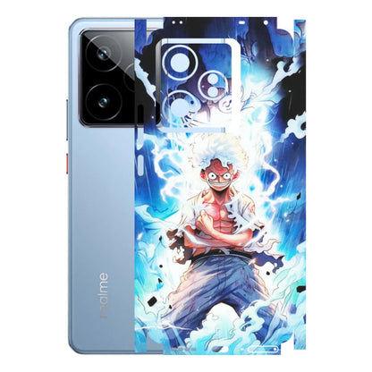 Realme Phone Skins (All Models) - Blue Thunder Luffy Anime - Matte Finish (M-132) Realme GT7 5G