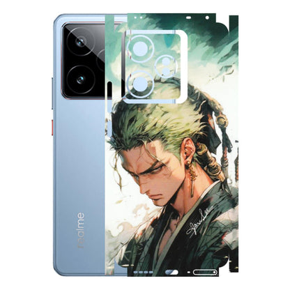 Realme Phone Skins (All Models) - New Roronoa Zoro One Picece Anime - Matte Finish (M-140) Realme GT7 5G